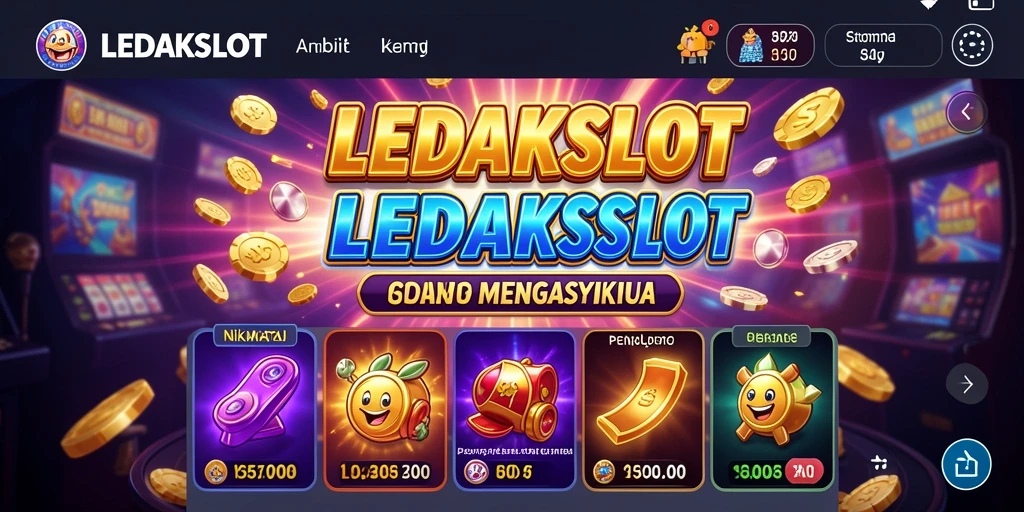 Tampilan gameplay LEDAKSLOT yang seru dengan grafis menawan.