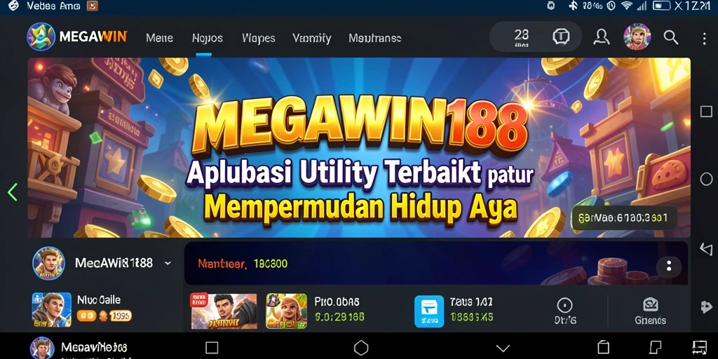 Tangkapan layar gameplay MEGAWIN188 yang memperlihatkan fitur Utility yang canggih.