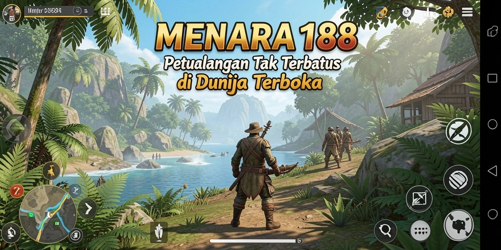 Tampilan menarik dari gameplay MENARA188 yang memperlihatkan dunia terbuka.