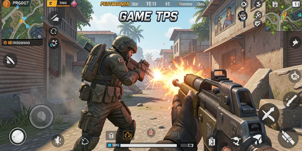 Tampilan gameplay seru dari PRG007 di arena pertempuran.