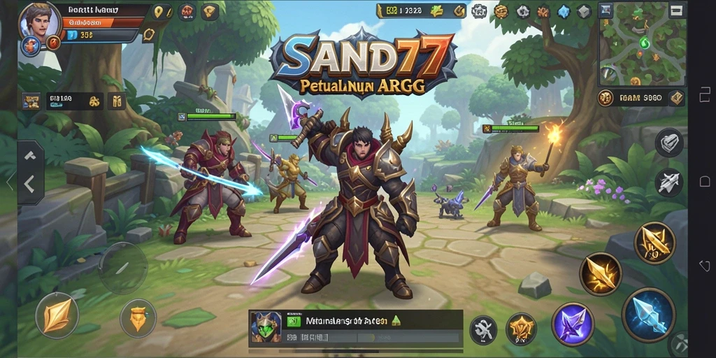 Tampilan gameplay SAND77 yang menegangkan dan menarik.